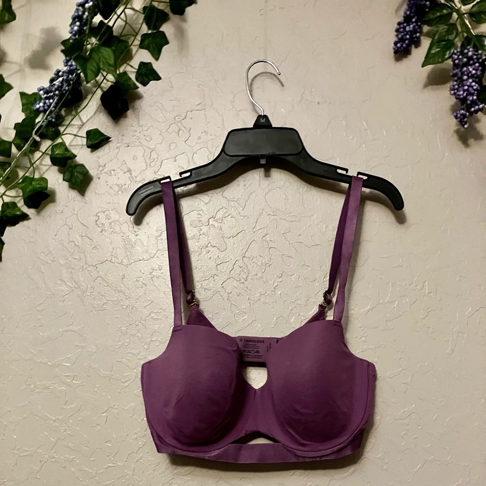 Thirdlove 34D purple bra